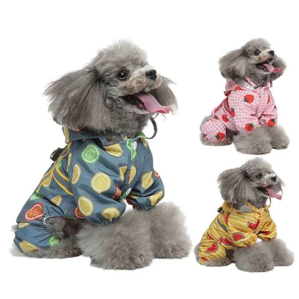 Waterproof Dog Raincoat Dog Clothes Soft Impermeable Water Proof Clothing Small Medium Dogs Jumpsuit Raincoat Dogs OverallsXJ250121