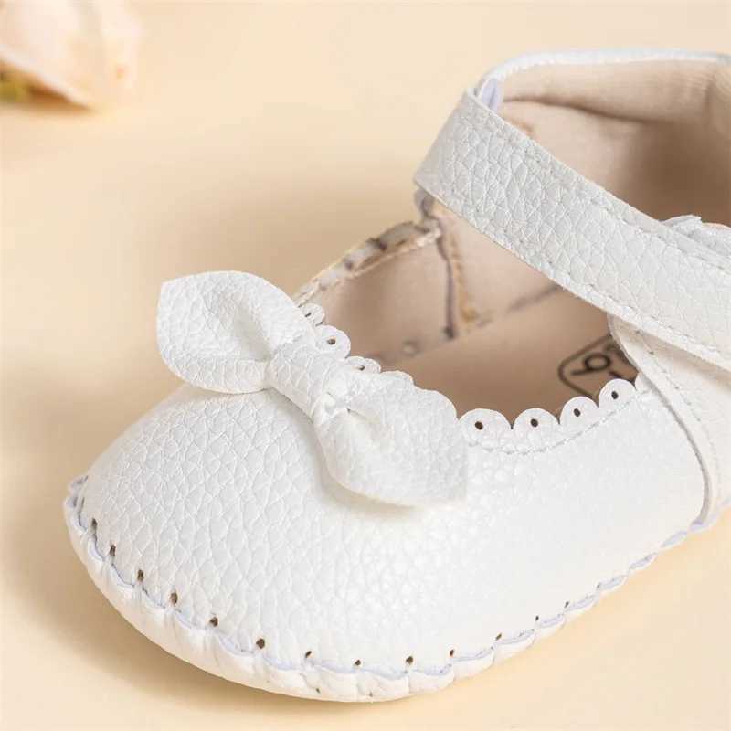 Adorable Baby Girls Mary Jane Shoes with Sweet Bow Detail and Comfortable Non-Slip Sole for First Steps X250129