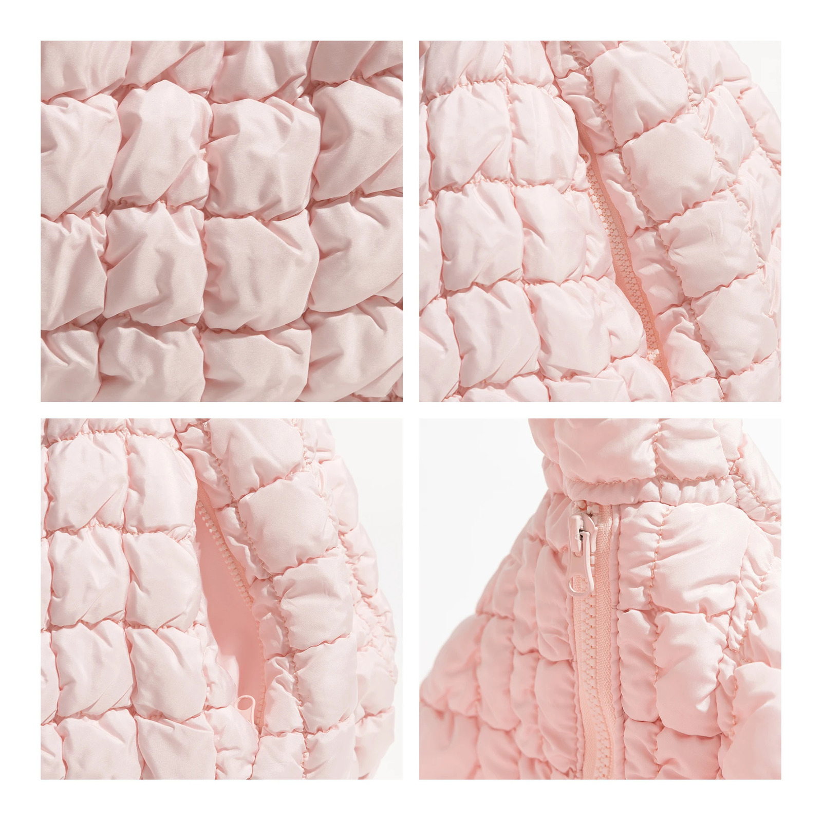 MABULA Girls Big Crossbody Quilted Puffer Bag korean Solid Cotton Padded Sling Hobo Purse Simple Shoulder Handbag 250113