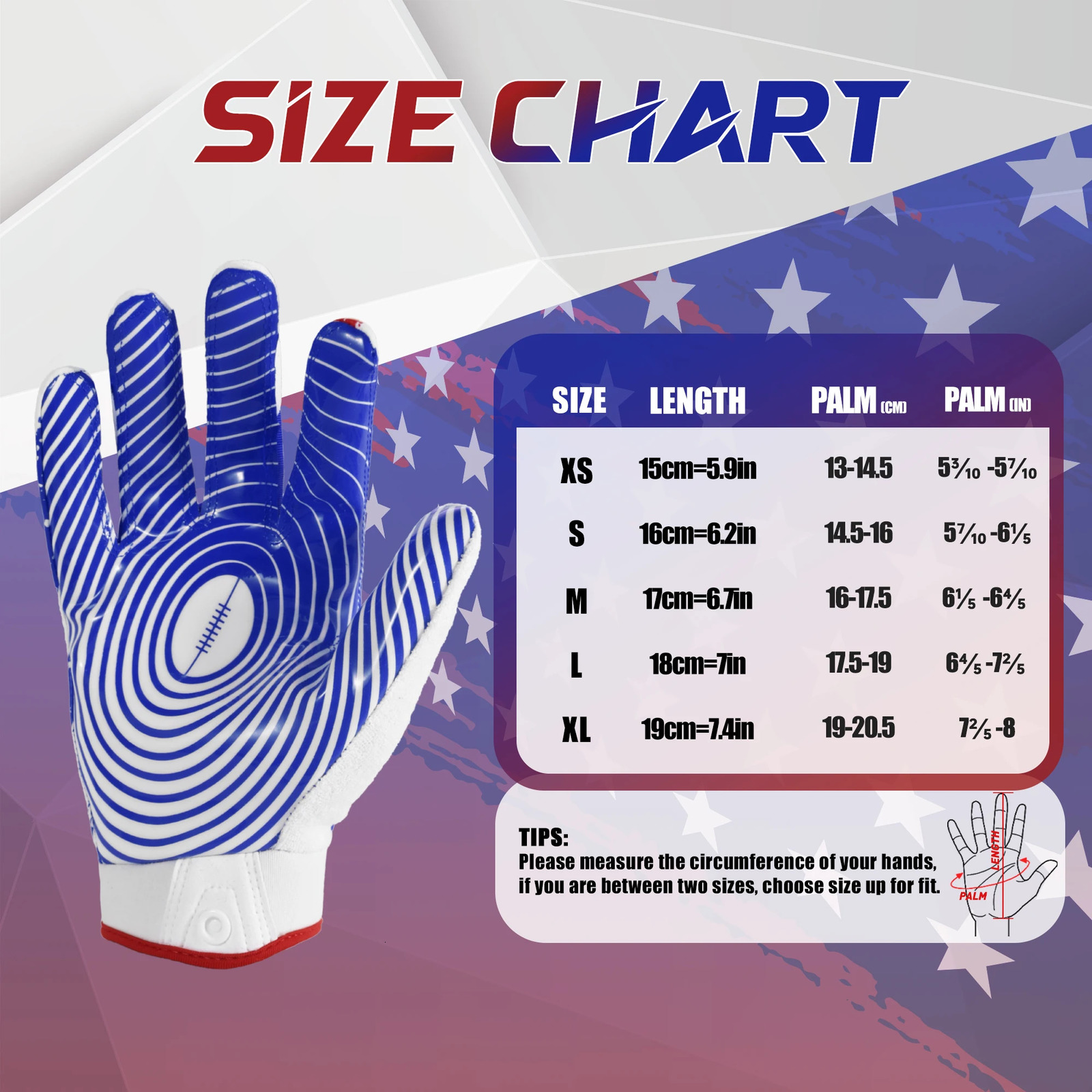 HANDLANDY Arrival Great Grip Youth Rugby Gloves flag American Football Gloves 250121CJ