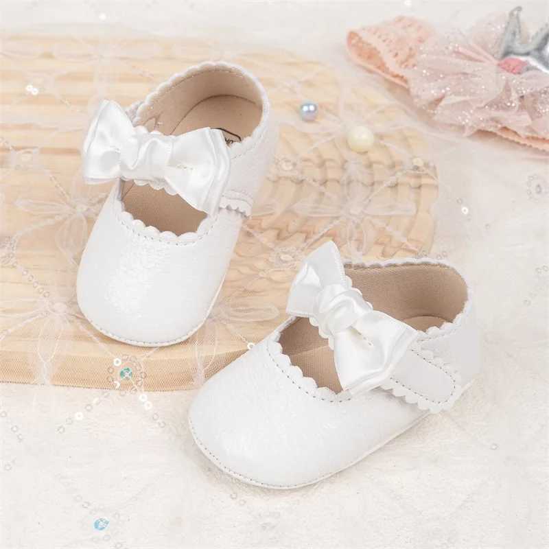 Adorable Baby Girls Moccasins with Sweet Bow Detail Soft Sole Shoes Prewalker Anti-Slip First Walker Shoes for Infants X250129