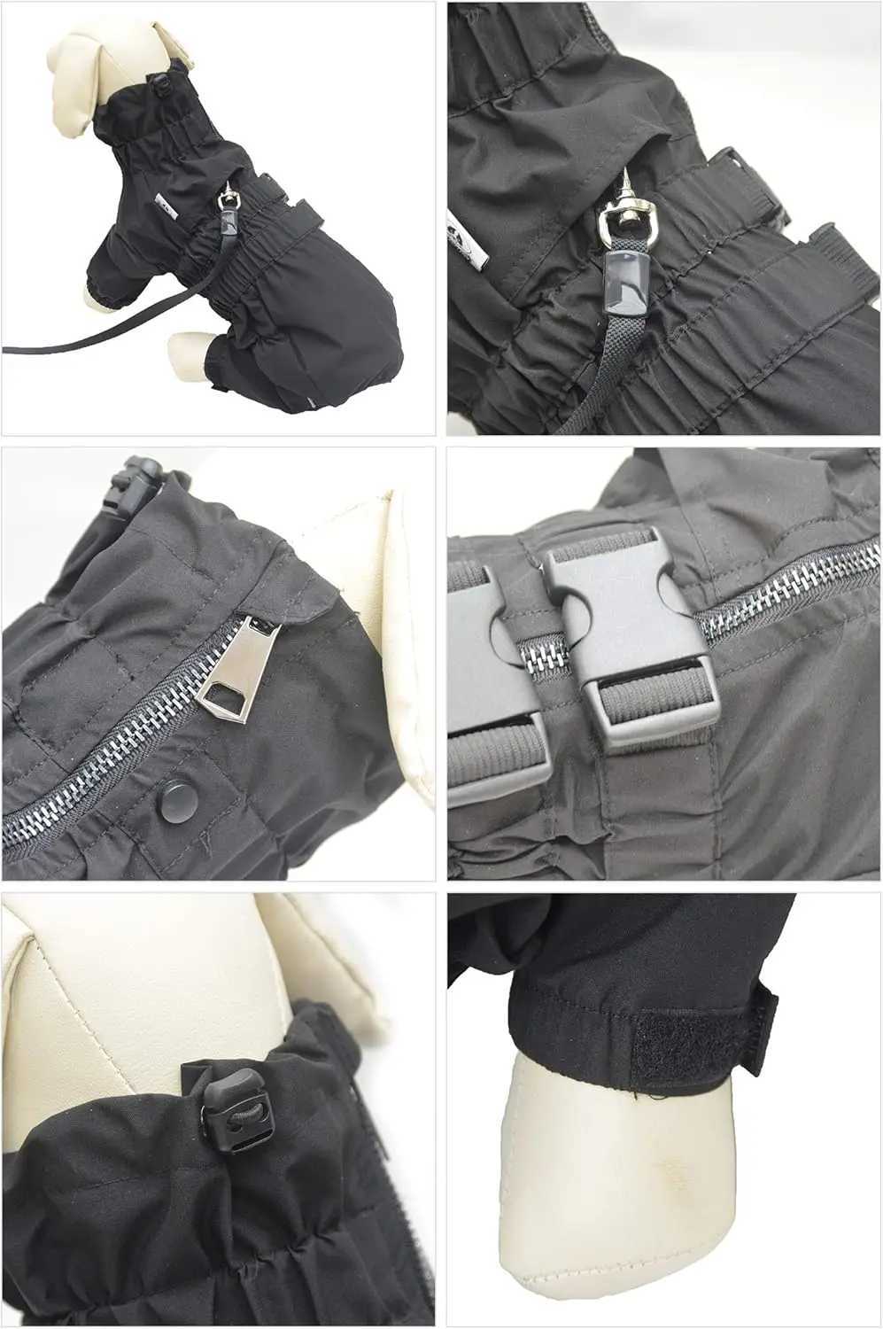 ATUBAN Waterproof Jacket Lightweight Reflective Safety Dog Raincoat Windproof Snow-Proof Dog Vest for Small Medium LargeXJ250121