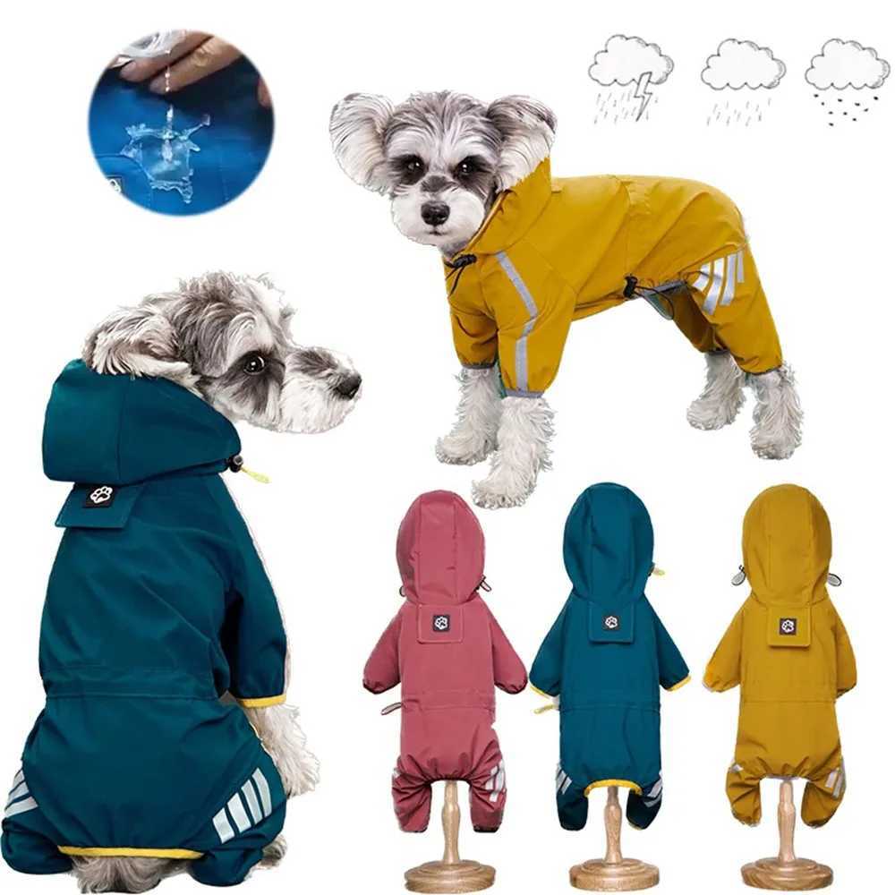 Waterproof Dog Rain Coat Cat Raincoat Outdoor Rainwear Hood Apparel Jumpsuit Puppy Rainy Day Clothes Outdoor Jacket Pet SuppliesXJ250121