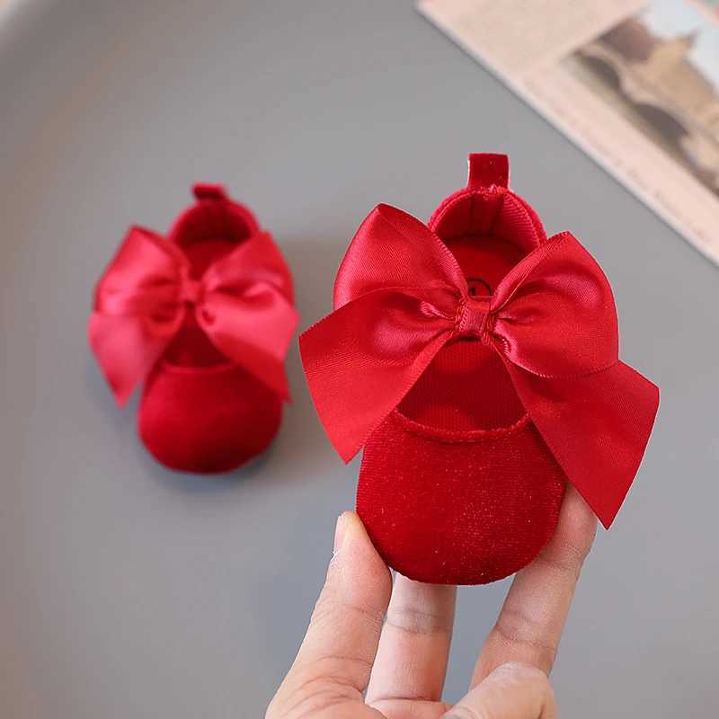Baby suede bow solid color soft and comfortable 0-18 months baby casual shoes for toddlers X250129