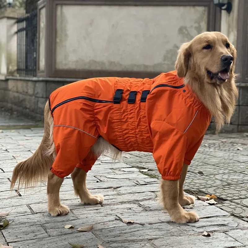 Dog Raincoat Waterproof Pet 4 Legs Raincoat Clothes For Bulldog Corgi Rain Coat Small Medium Large Dogs Jumpsuit Dogs OverallsXJ250121