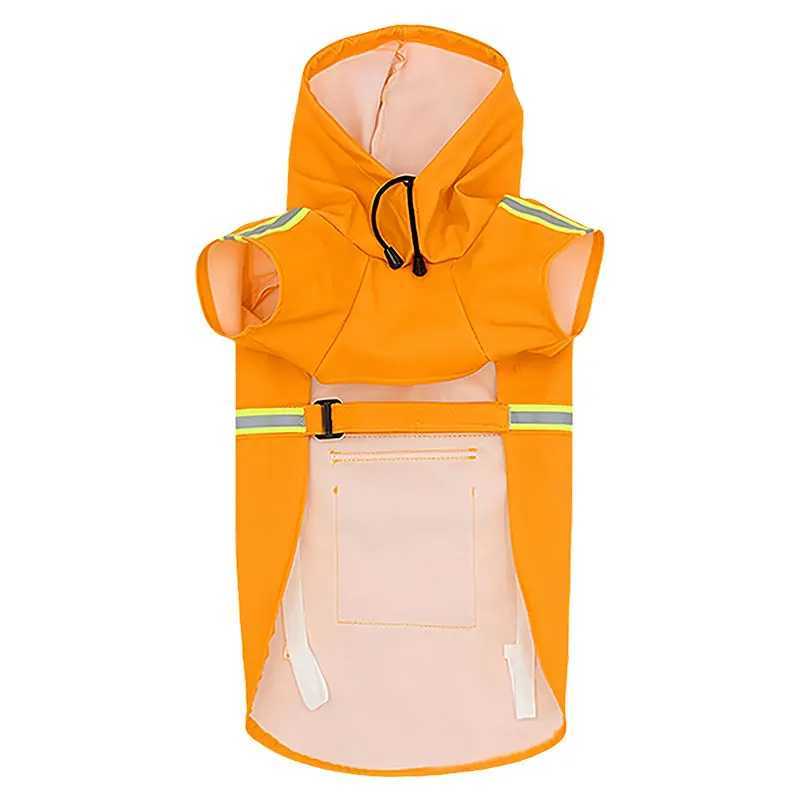 Dog Raincoat Small Large Dogs Waterproof for Clothes Reflective Dogs Rain Poncho Hooded Jacket Raincoat Chihuahua Pet SuppliesXJ250121