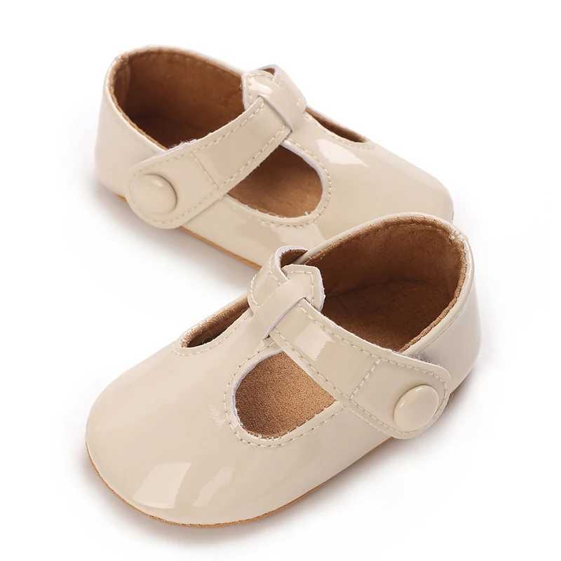 Baby Girl Mary Jane Flat Shoelaces Bow Princess Party Dress Baby Crib Shoes Anti Slip Soft Rubber Sole Suitable For Childrens X250129