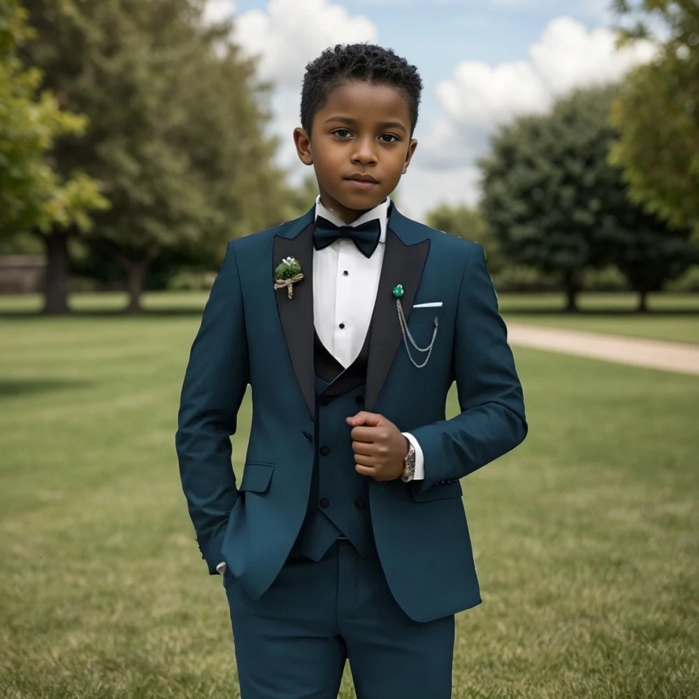 Formal Boys Slim Fit Suits Ring Bearer Outfit Kids Wedding Dress Clothes Fast Delivery Child 4 Pieces Set For Piano Performance 250120