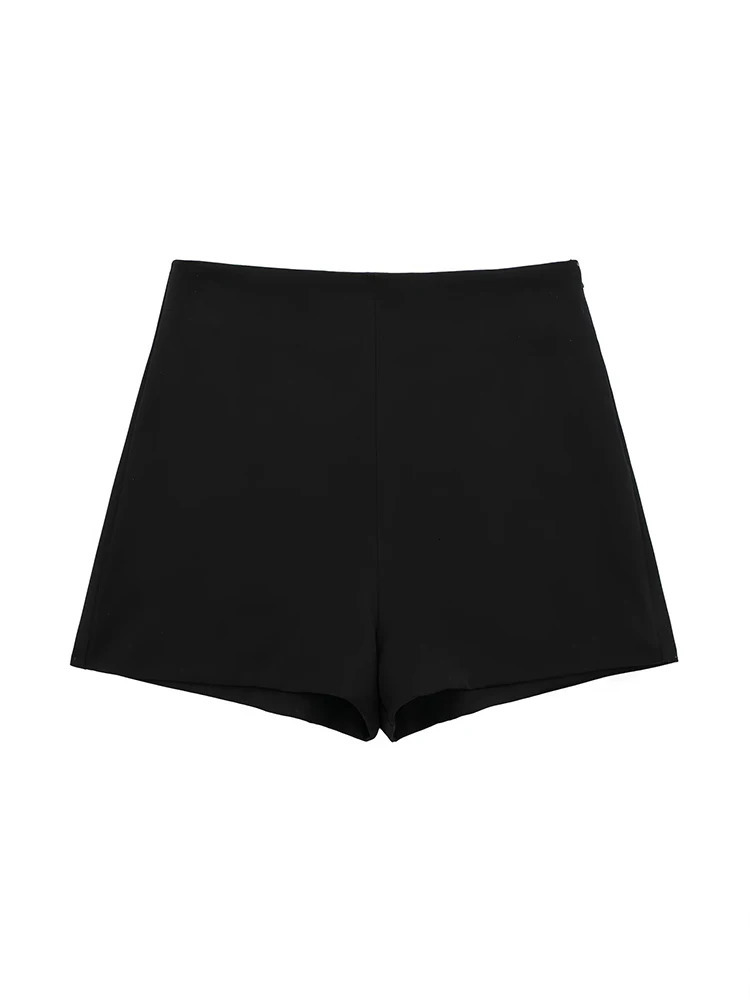UETEEY High Waist Fashion Solid Side Zipper Shorts for Women Streetwear Casual Blue Short Summer Pattern Shorts 250118