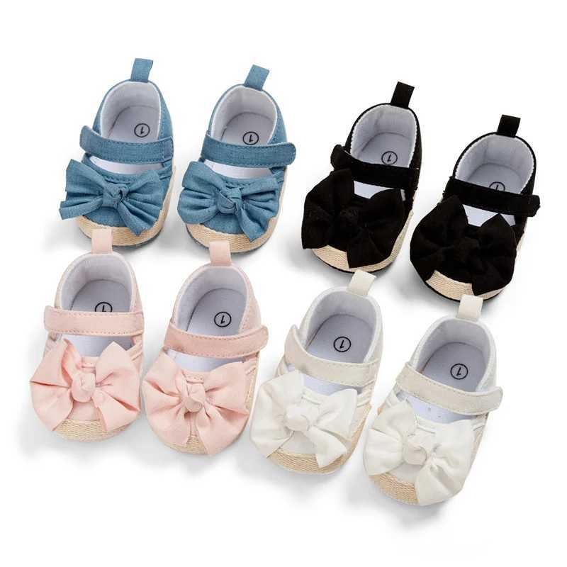 Baywell baby shoes flower bow 0-1 year baby girl cotton shoes soft sole non slip shoelaces X250129