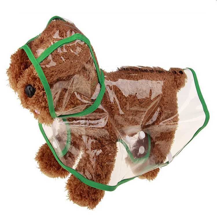 Xs-8XL Pet Dog Puppy Clothes Waterproof Transparent Rainwear Fashion Color Edge Snap Design Rain Coat for Large Dogs CostumesXJ250121