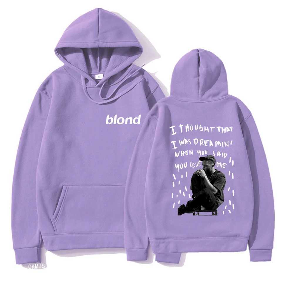 Rapper Frank Pullover Hoodie Women Ocean Blond Hip Hop Music Album Sweatshirt Men Vintage Fashion Oversized Hoodies Unisex Tops X250129