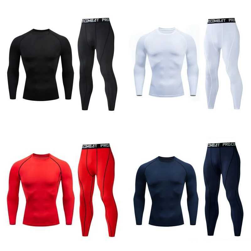 Winter Top Quality New Thermal Underwear Men Underwear Sets Compression Fleece Sweat Quick Drying Thermo Underwear Man Clothing X2501291