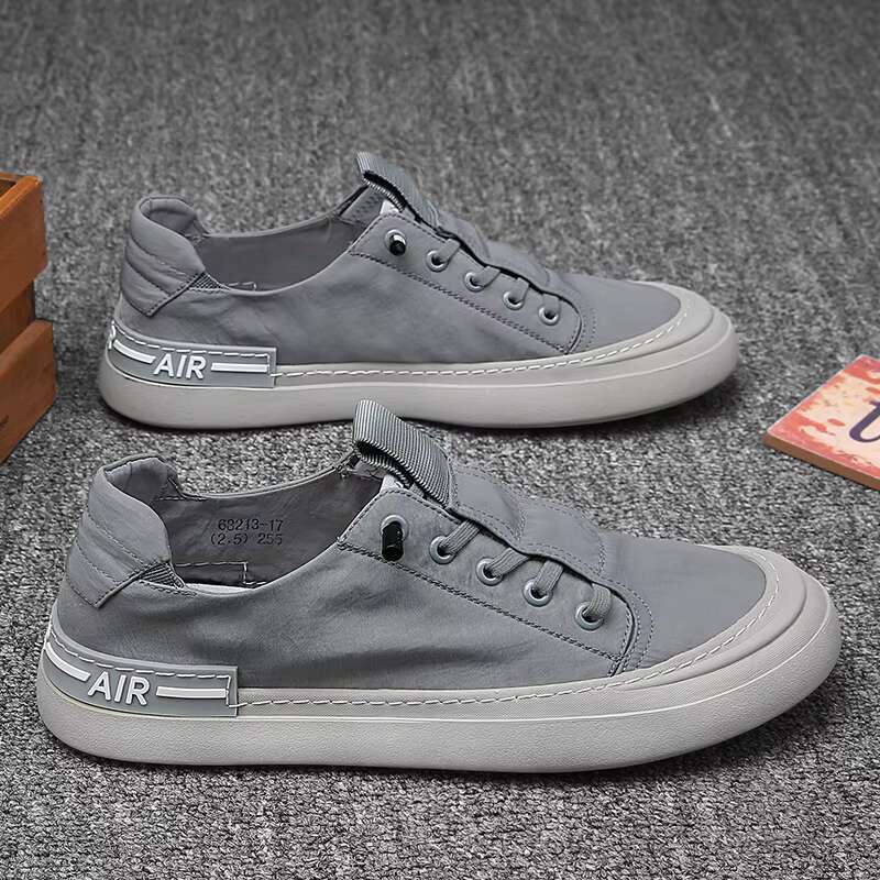 Summer Sneakers Light Ice Silk Cloth Casual Men Breathable Walking Flat Shoes Man Loafers atillas Hombre