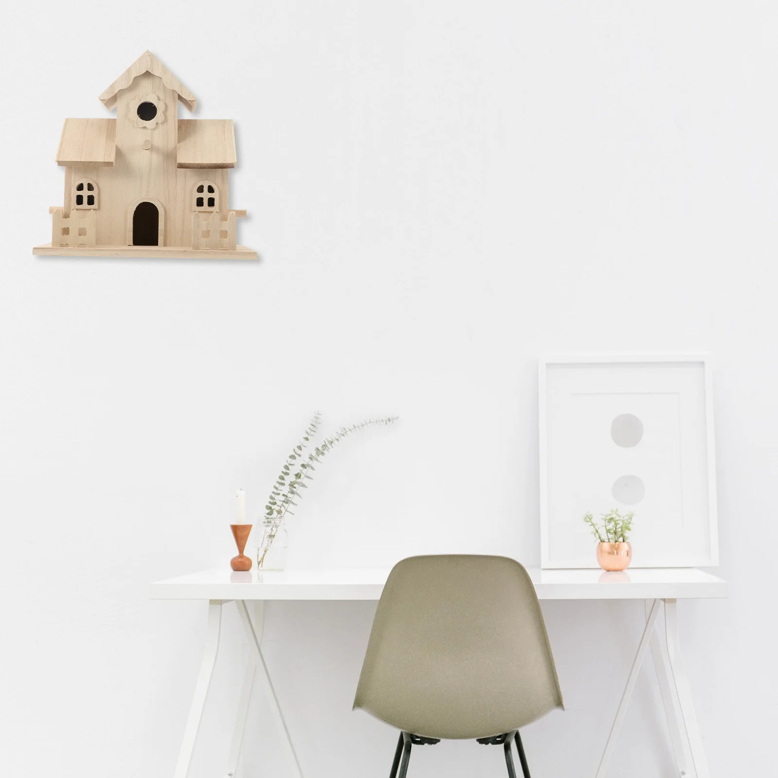 Wooden Bird House Pet Bird Nest Hanging Sleeping Nest Bird Nest Box Garden Decor Wooden Bird Nest Decoration 250121