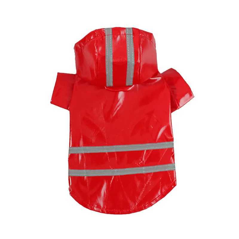 Summer Outdoor Puppy Pet Rain Coat Hoody Waterproof Jacket PU Raincoat for Dogs Cats Apparel Clothes Wholesale dog Item pet ItemXJ250121