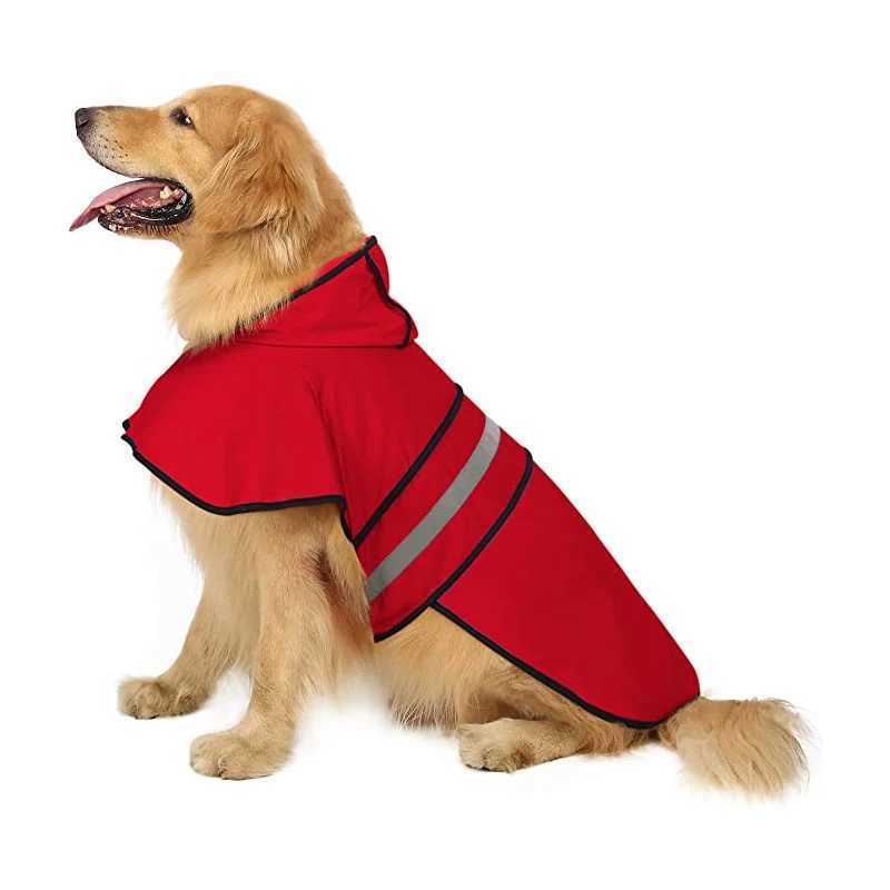 Large Dogs Raincoat for Puppy Golden Retriever Franch Bulldog Pug Poncho Reflective Dog Raincape Waterproof Pet Dog Clothes YorkXJ250121