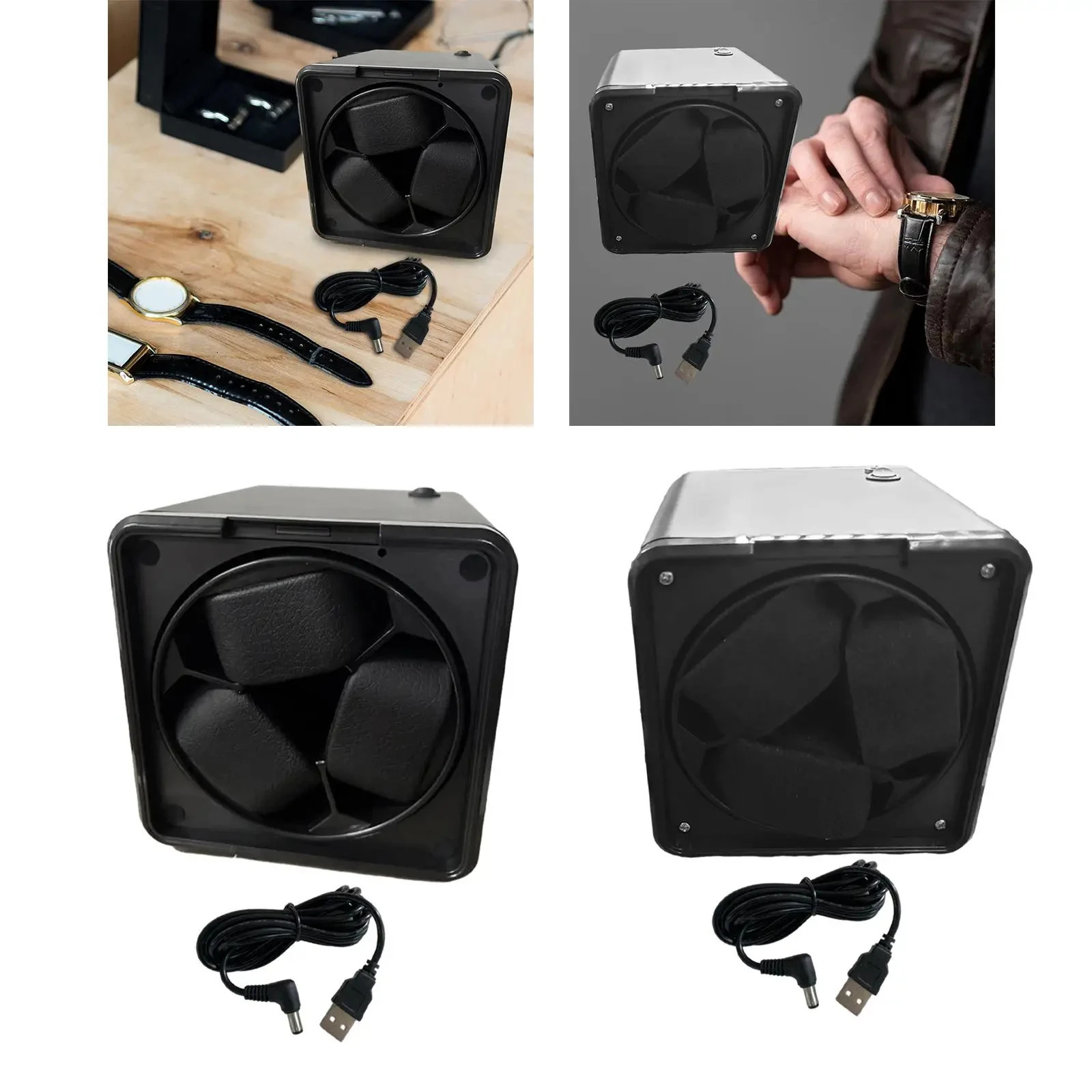 Vertical Winder Watch Box Automatic Rotator Silent Watch Winders Motor Men Mechanical Watches Display Organizer Boxes Accessory 250121