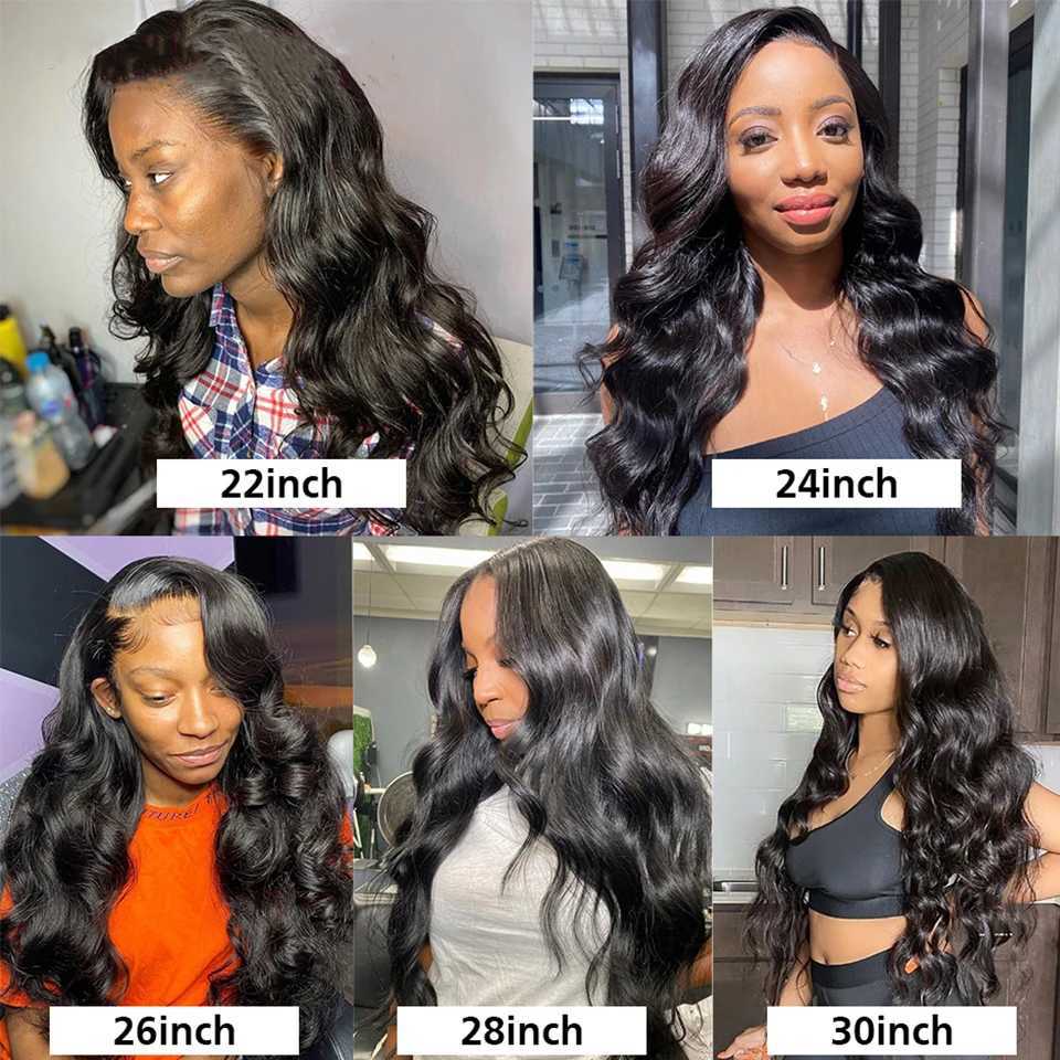 Loose Body Wave Brazilian Hair Weave Bundles With Clo Virgin 30 Inch Human Hair Bundle With Frontal Weave And Lace CloXJ250120