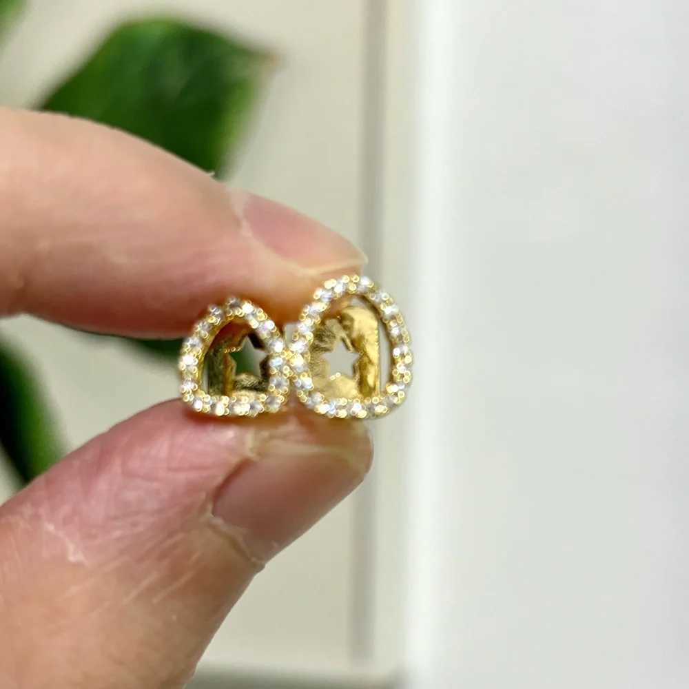 RACHELZ Hip Hop Shiny Zircon Double Hollow Teeth Grillz Fashion Full CZ Stone Tooth Caps For Women Men Punk Jewelry CosplayXJ250114
