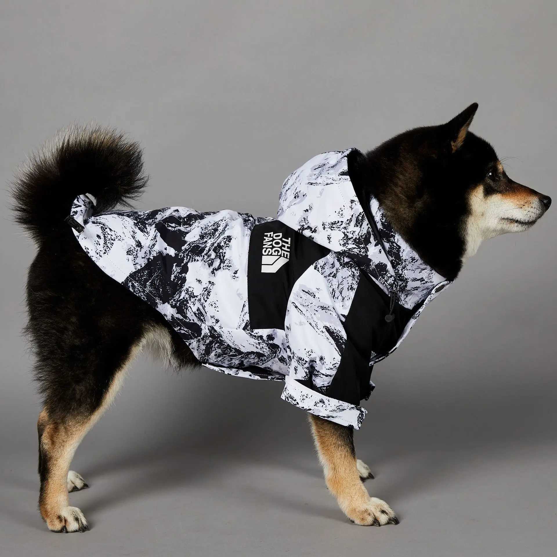 Dog Clothes Raincoat For Small Big Dogs Wind Coat Windbreaker French Bulldog HoodieXJ250121