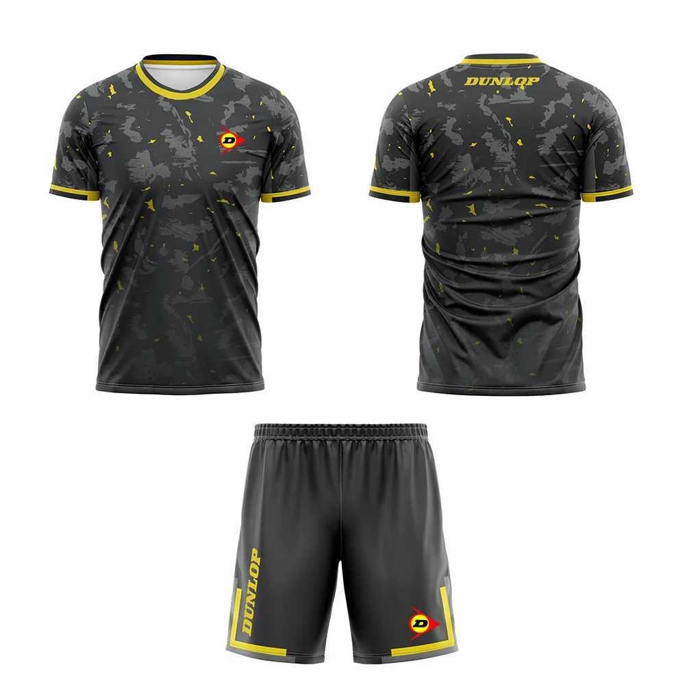 Summer Quick Drying Sportswear For Men Gradient Print Badminton Tennis Shorts Breathable Outdoor Sports Suit T-shirts Tracksuit X250129