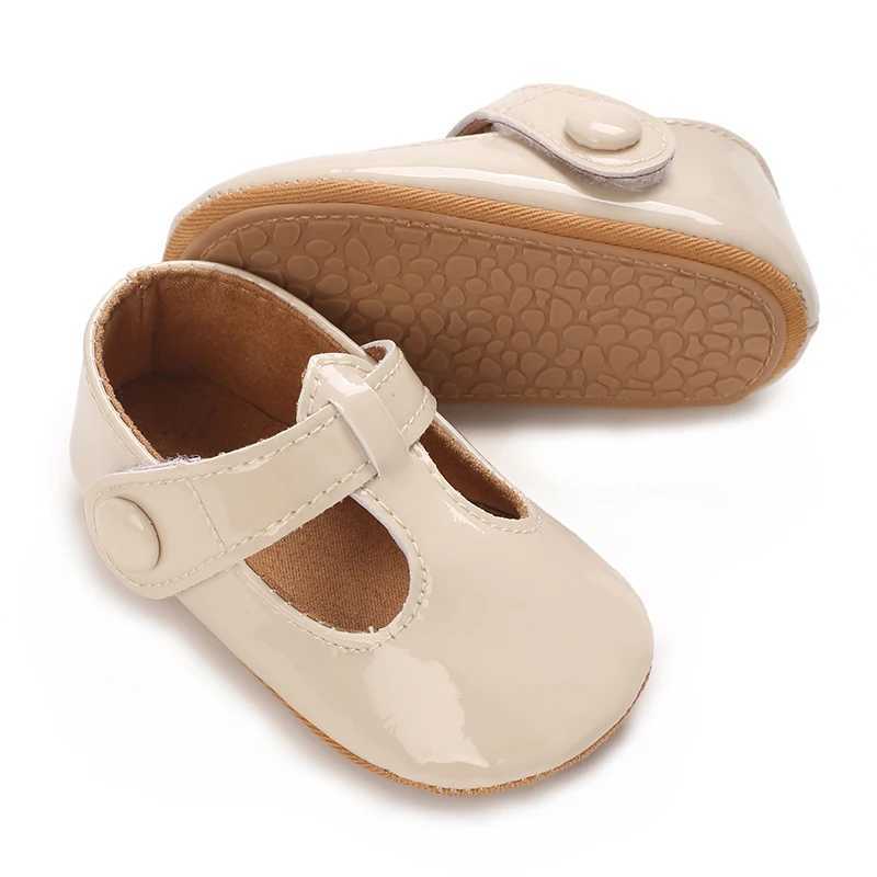 Baby Girl Mary Jane Flat Shoelaces Bow Princess Party Dress Baby Crib Shoes Anti Slip Soft Rubber Sole Suitable For Childrens X250129