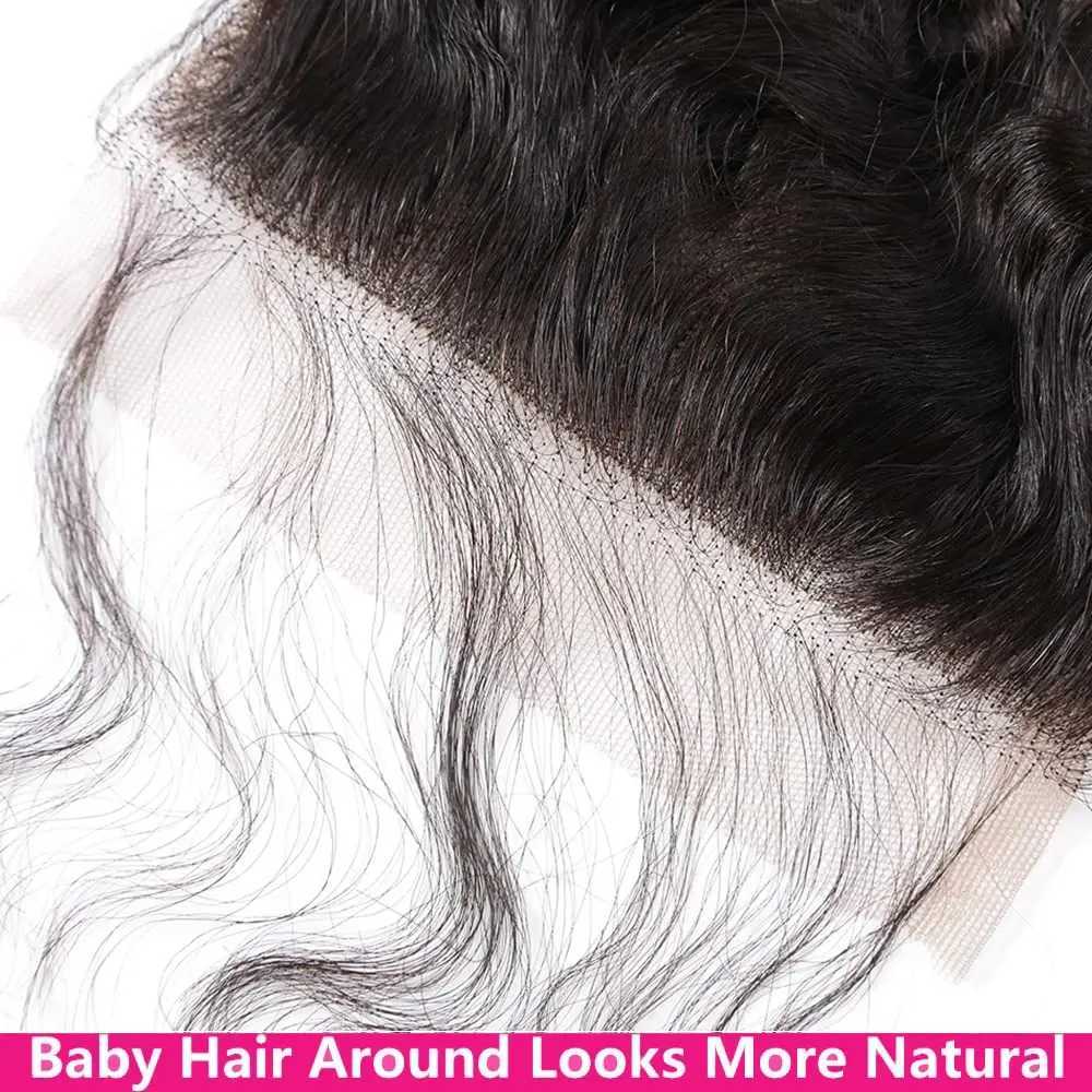 Deep Wave Bundles With Clo Brazilian Virgin Human Hair 3 Bundles With 4x4 Lace Clo for Black Women Natural Color 30 inchXJ250120