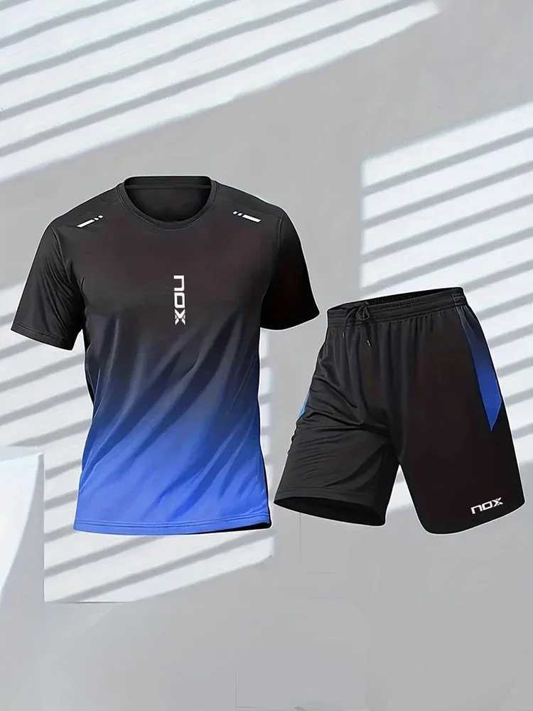 Knox Pardel Tracksuit Mens T-shirt and shorts Tracksuit Breathable and loose tennis tracksuit worn outside of running training X250129