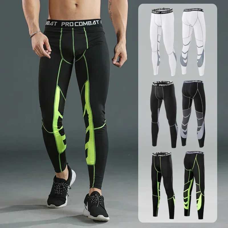 Mens running sportswear gym hot underwear skin compression fitness MMA Rashgard mens fast drying tight track and field clothing X250129