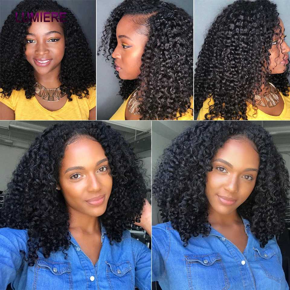 Mongolian Afro Kinky Curly Human Hair Bundles With Clo Deep Curly Hair Weave Bundles With Frontal Clo Hair ExtensionsXJ250120