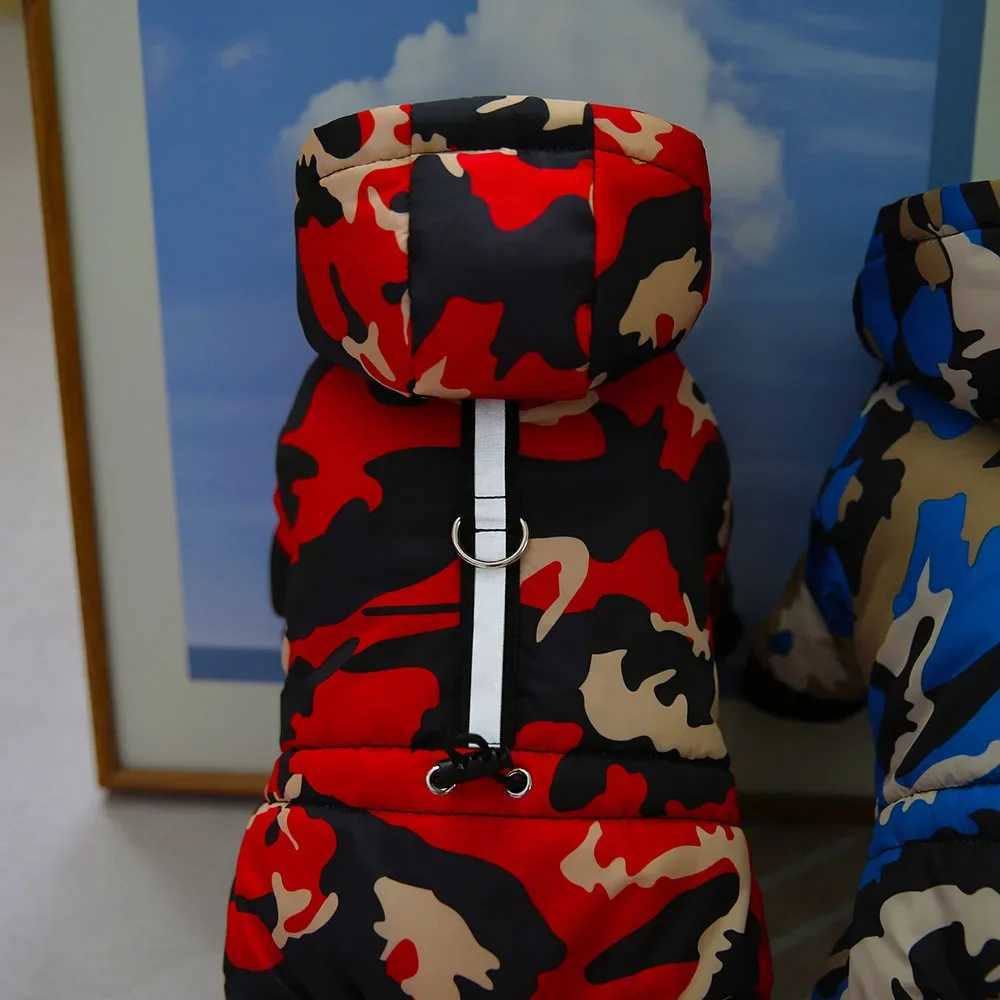 Camouflage Winter Dog Parkas Reflective Pet Clothing Small Dog Coats Jackets for Chihuahua Teddy Warm Puppy Clothes with D-RingXJ250121