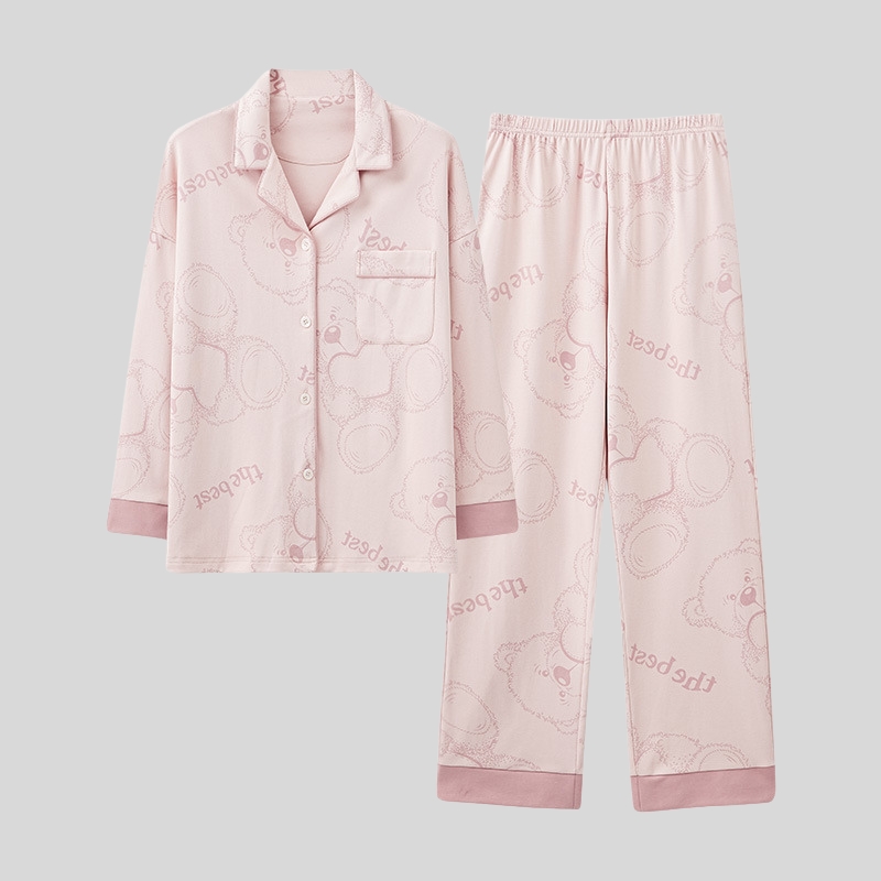 New best-selling pajamas women's spring and autumn cotton long-sleeved new high-end loungewear autumn and winter suit