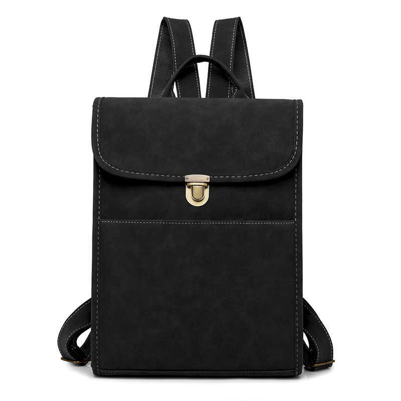 Womens foreskin outdoor travel bag PU large capacity simple casual backpack womens bag