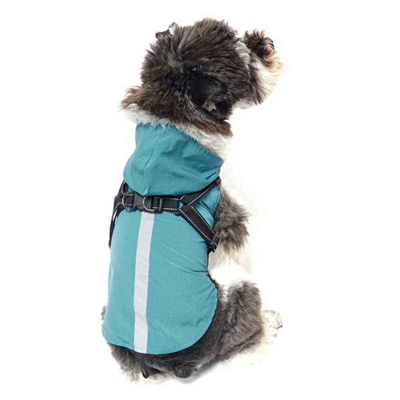 Dog Raincoats Reflective Dog Waterproof Rain Coat Allseasons Pet Clothes OutdoorActivity Raincoats with Adjustable LeashXJ250121