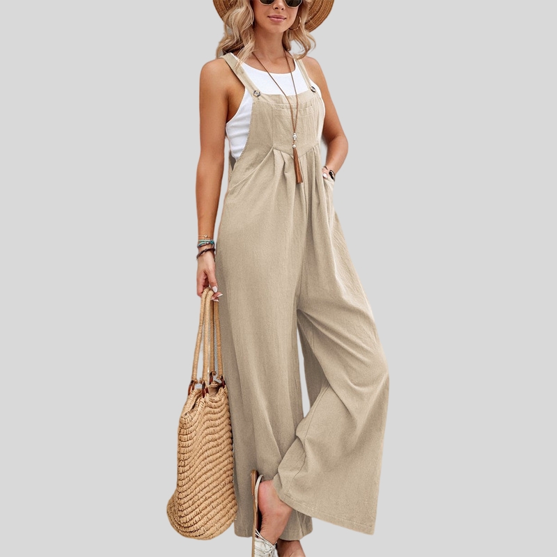 New hot-selling mid-waist retro style European and American women's trousers popular solid color women's casual trousers overalls