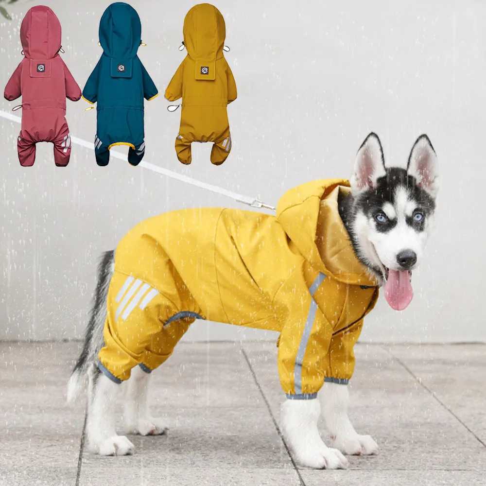 Dog Raincoat Reflective Waterproof Pet Clothes for Chihuahua Maltese Rain Coat Small Medium Dogs Jumpsuit Raincoat Puppy OutfitsXJ250121
