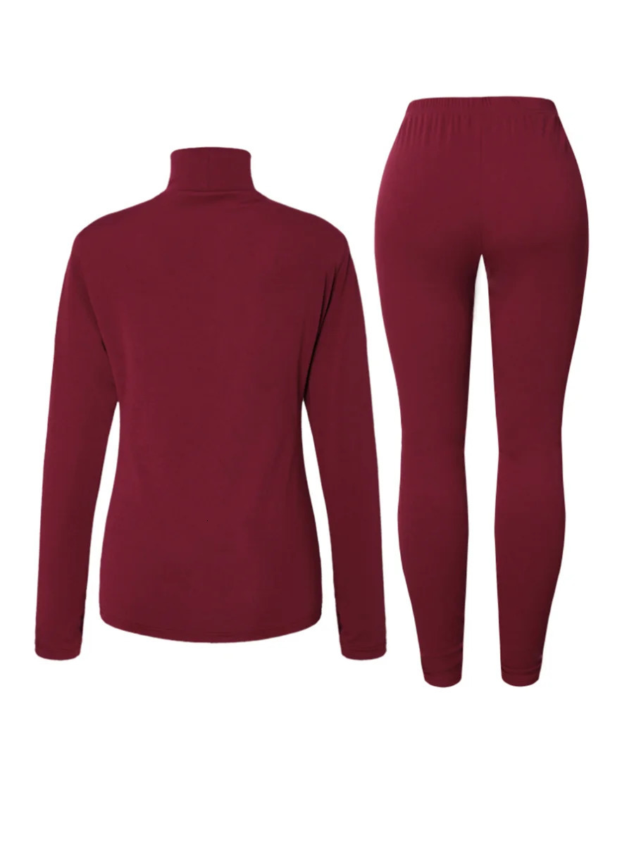LW Plus Size womens clothing tracksuit sets long sleeve Turtleneck Slit Skinny Pants Set Spring casual Two pieces for women 250122