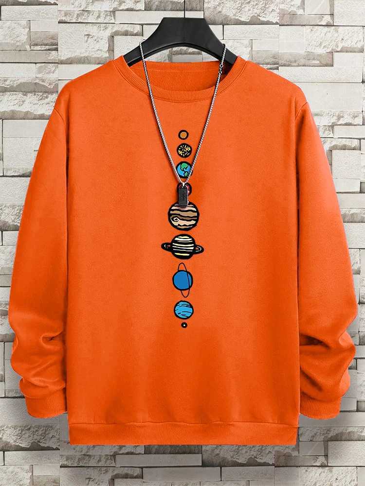 Planets In The Solar System Men Women Hoody Cartoon Crewneck Clothes Casual Comfortable Sweatshirts Warm Pullover SweatshirtXJ2500118