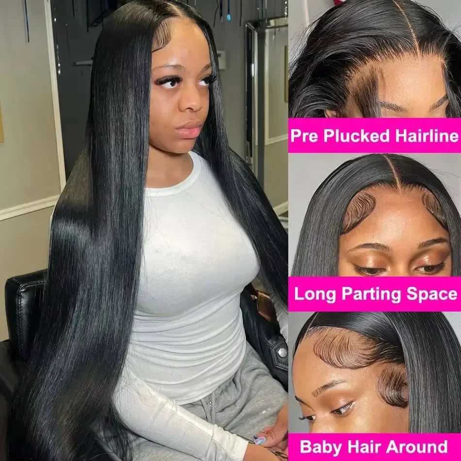 30 32 Inch HD Transparent 13X4 Lace Frontal With Bone Straight Bundles Raw Vietnamese Hair Original Human Hair Weaving ExtensionXJ250120