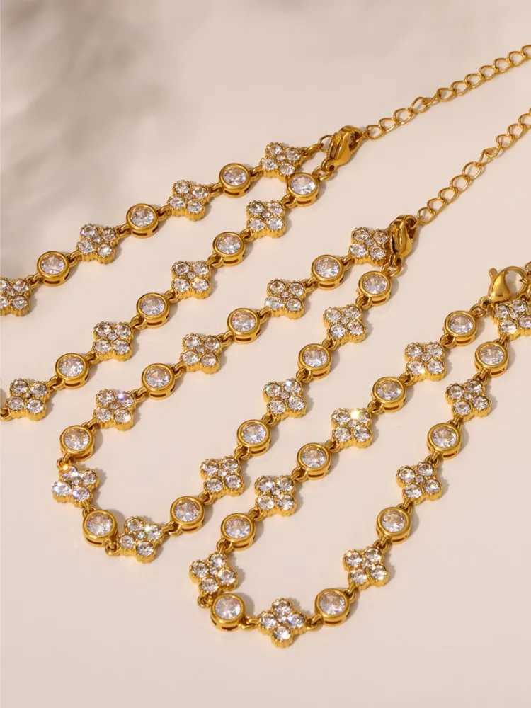 Stainless Steel Chain Bracelets For Wen 18k Gold Plated With Shiny Zircon Wens Wrist Chains Bracelet Luxury Wan Jewelry X250129