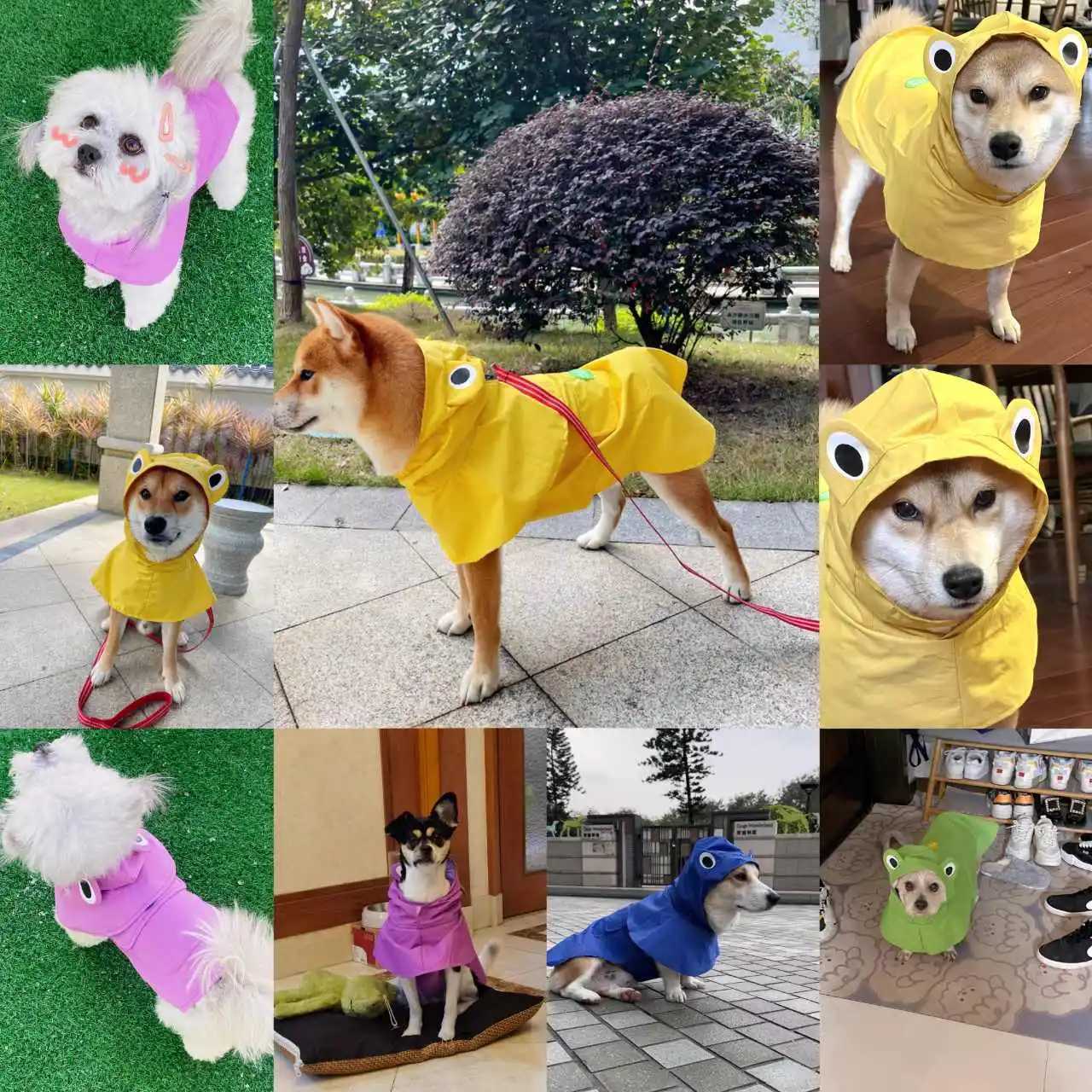 Dog Rain Jacket Durable Dog Raincoat Full Protection Fabric Waterproof Cloak for OutdoorXJ250121