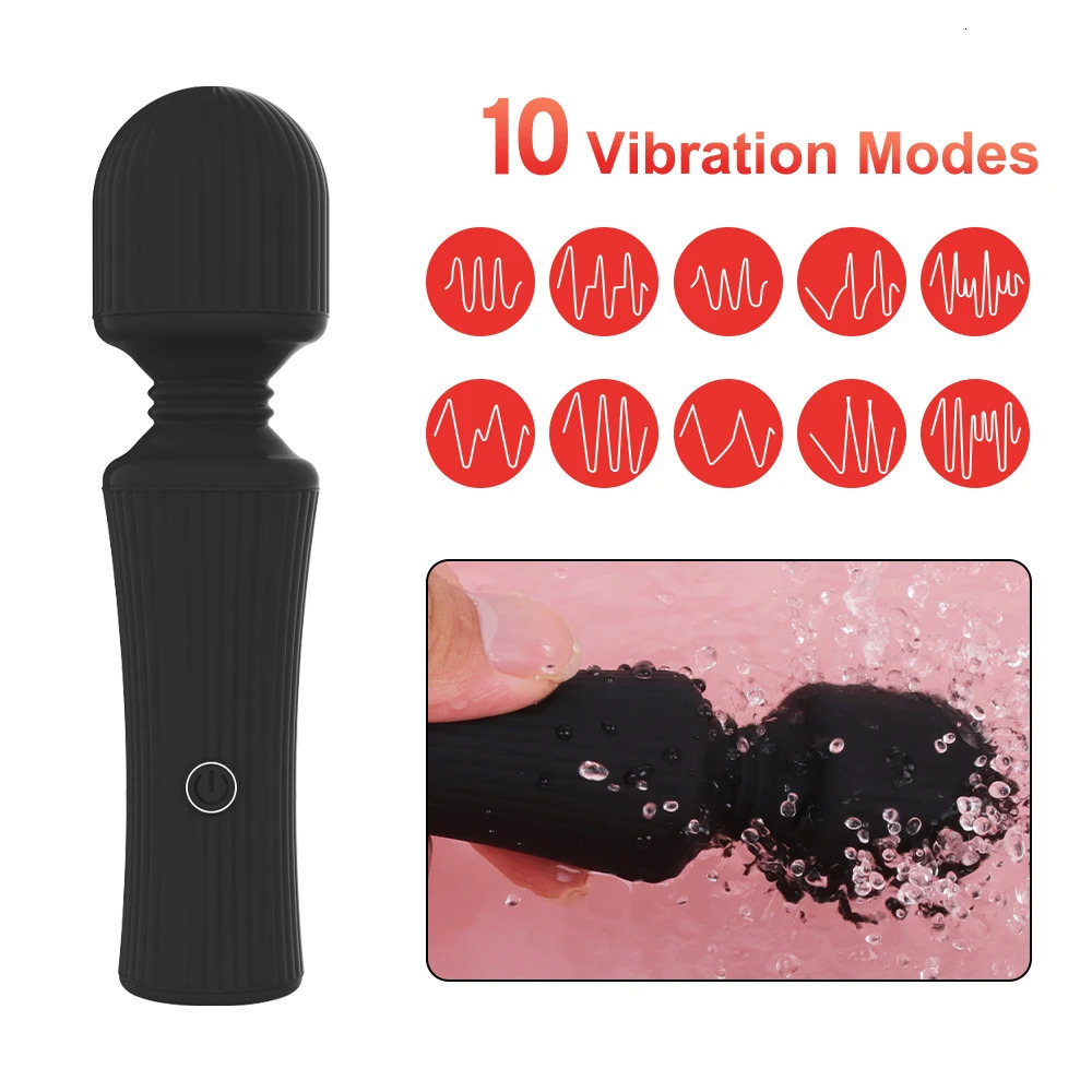 10 Speeds Powerful AV Vibrator Magic Wand Clitoris Stimulator Sex Toys for Women G spot Massager Adult Female Sex Erotic Product 250114