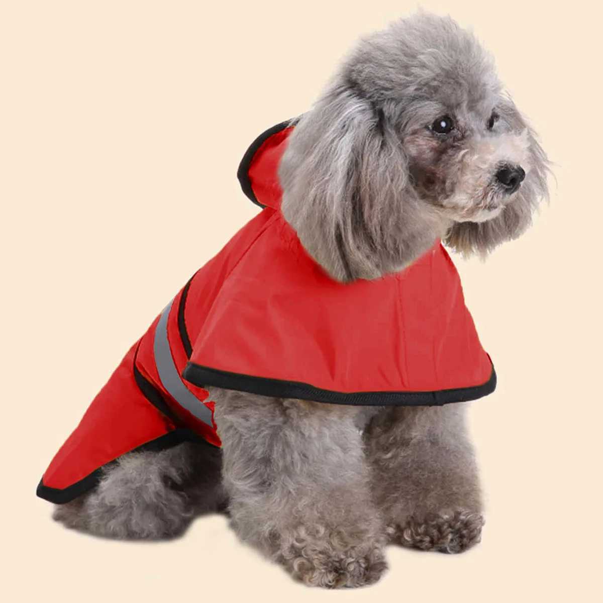 Keep Your Pet Dry And Comfortable - Adjustable Waterproof Windproof Dog Raincoat Spring Summer Waterproof ReflectiveXJ250121