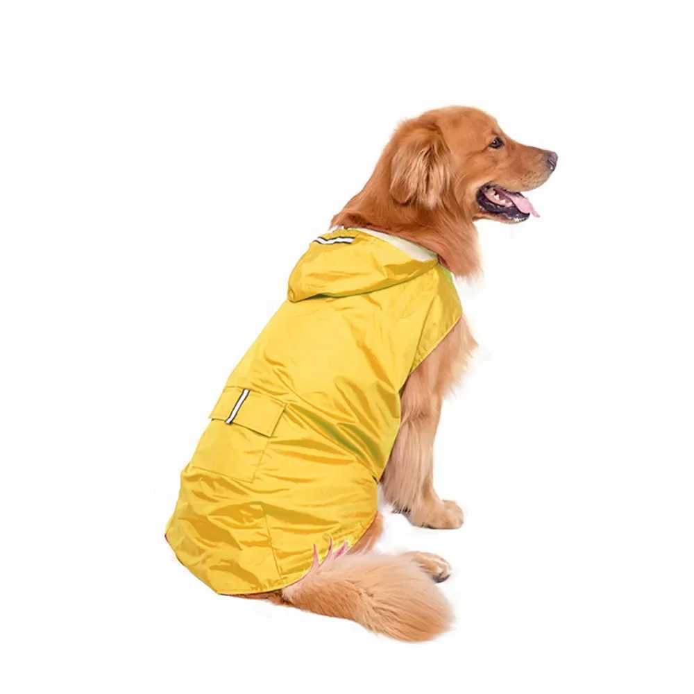 Dog Raincoat Waterproof Hoodie Jacket Reflective Outdoor Dogs Raincoat for Small Dog Pet SuppliesXJ250121