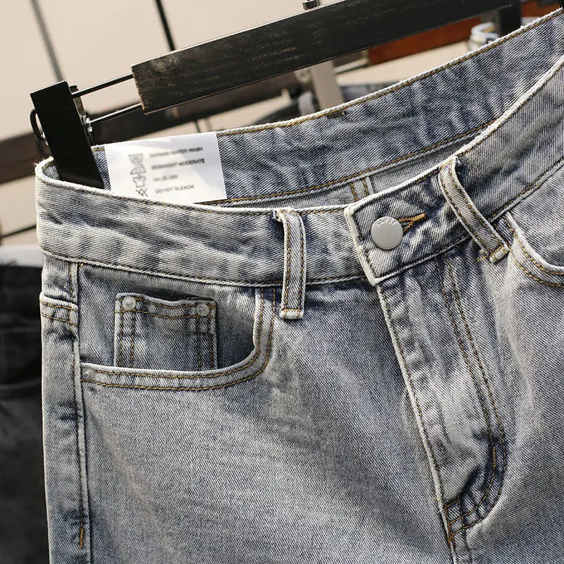 Summer Denim Shorts for Women Jean Short Femme High Waist Korean Style Fashion Loose Shorts Chic Solid Casual Jean Shorts 250116