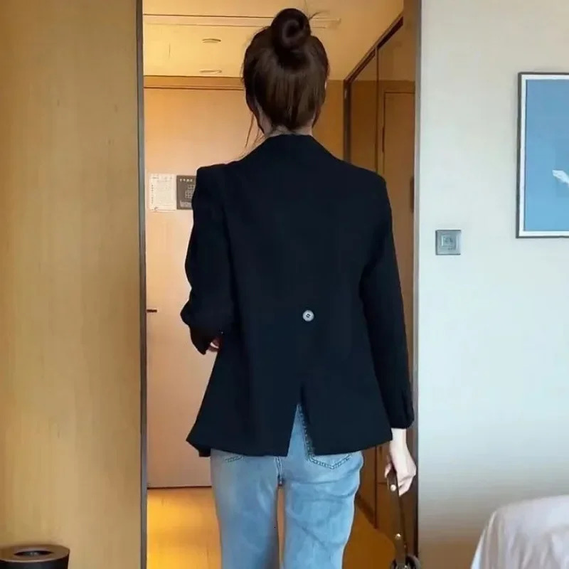 Autumn Petite WesternStyle Professional Suit For Women AgeReducing Top Elegant Jacket Fashionable Plus Size Blazer 250122