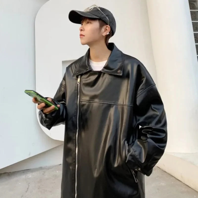 Man Coat Spring Autumn Leather Clothes Offer Sale In Bomber Jacket for Men Y2k Deals Vintage Harajuku 250120