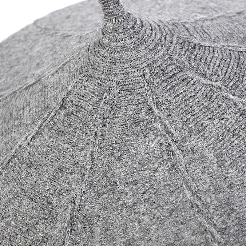 Geebro Casual Ladies Pure Cotton Beret Flat Top Solid Color Female British Style Berets Girls Fashion Winter Hat 250120