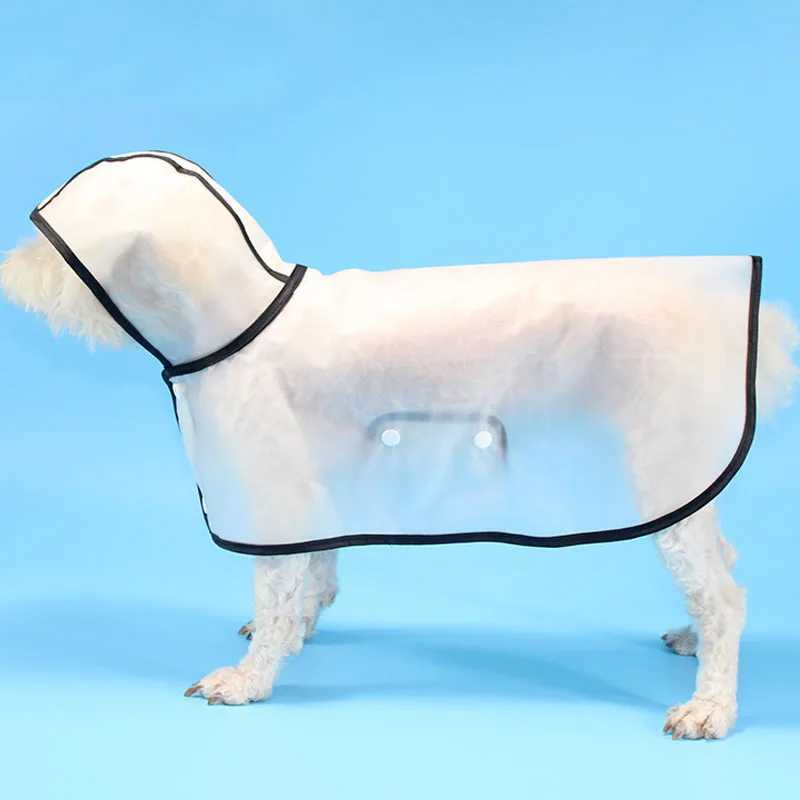 Pet Dog Rain Coat For Small Large Dogs French Bulldog Husky Transparent Cloak Coat Jacket For Rain 8 Sizes Raincoat Clothing #9XJ250121